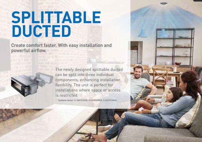 Panasonic Splittable ducted systems